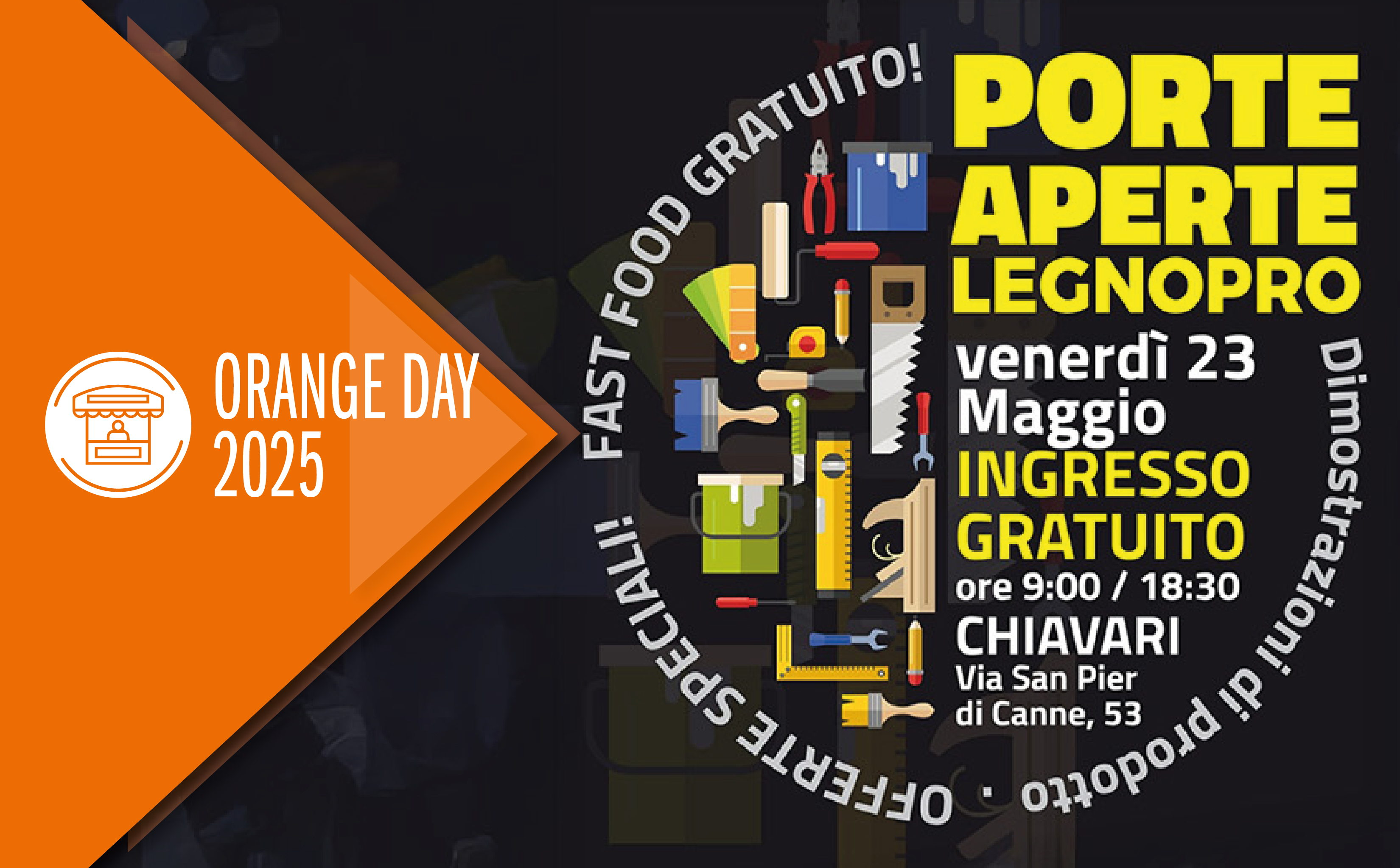 Orange Day - Porte Aperte LegnoPro - 23 Maggio - Chiavari, GE